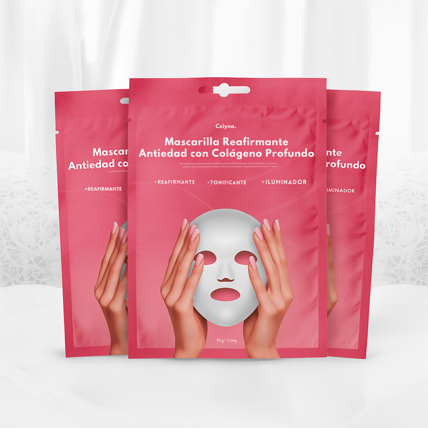 3x Mascarillas Faciales de Colágeno